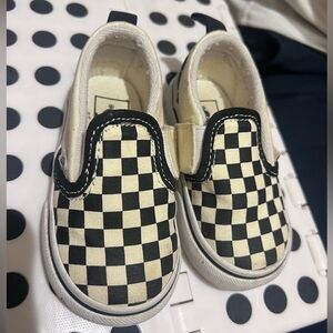 Checkered Slip-On Kids Shoes